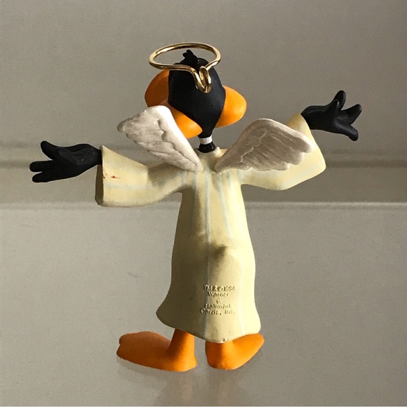Hallmark 1994 Looney Tunes - Daffy Duck As Angel Christmas Ornament - VTG - Picture 4 of 12